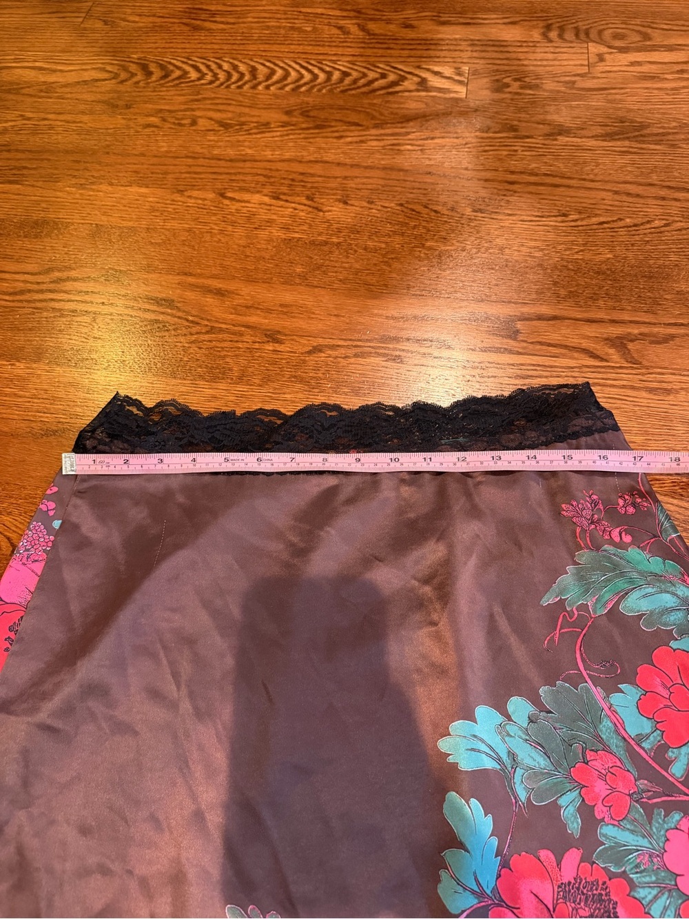 Free People Salvatore Brown Satin Skirt Size M - Picture 7 of 7